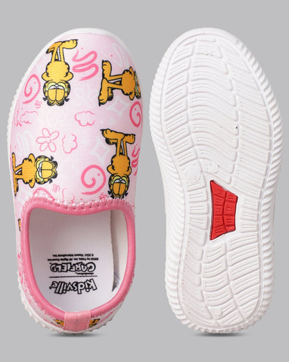 Garfield Printed Lycra Shoes For Kids Girls