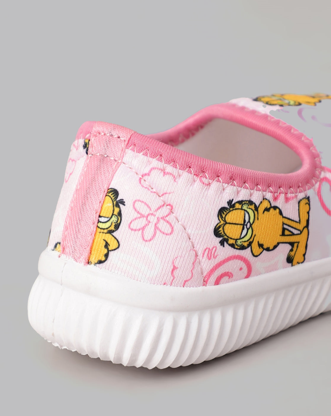 Garfield Printed Lycra Shoes For Kids Girls