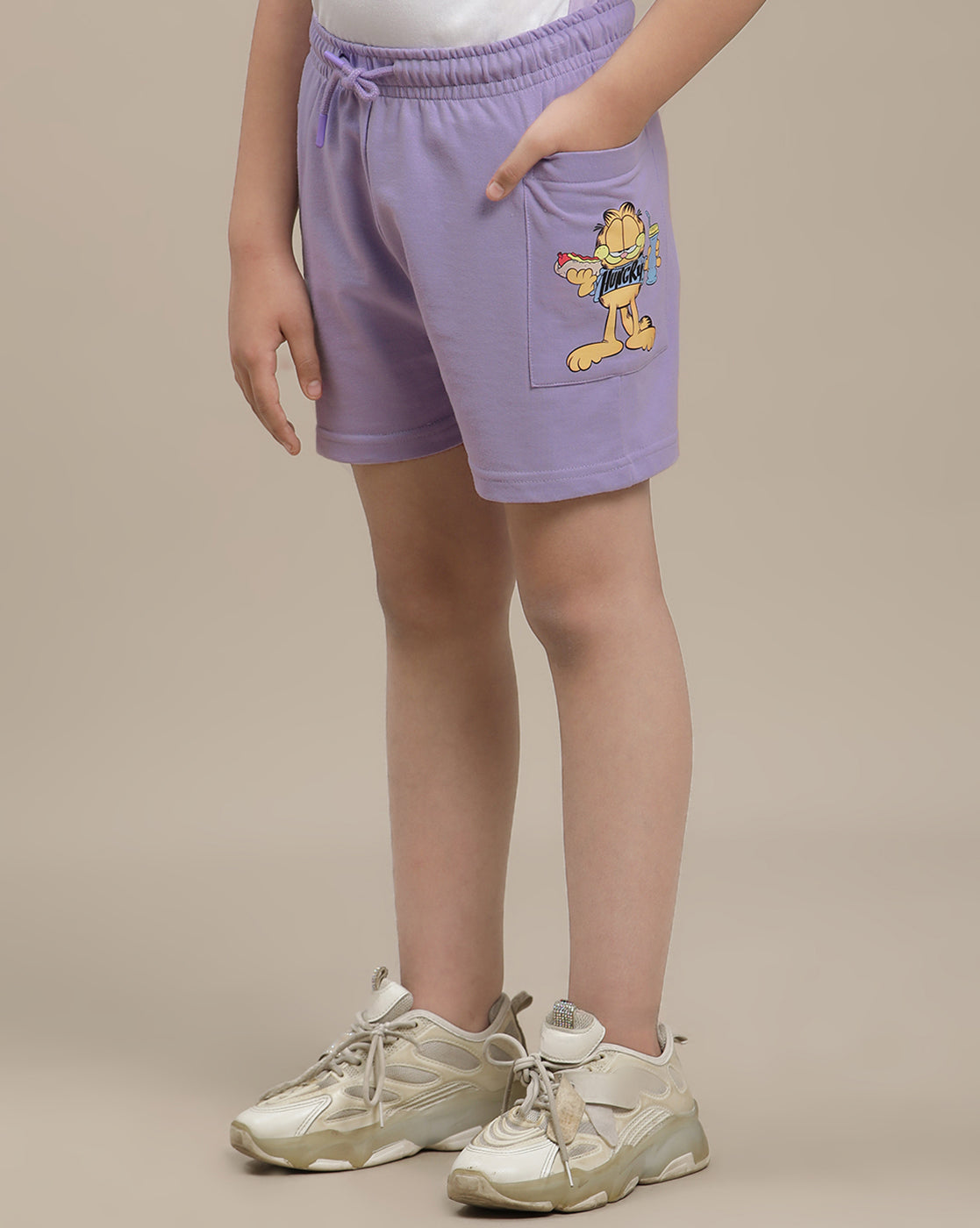 Garfield Regular Fit Shorts For Girls