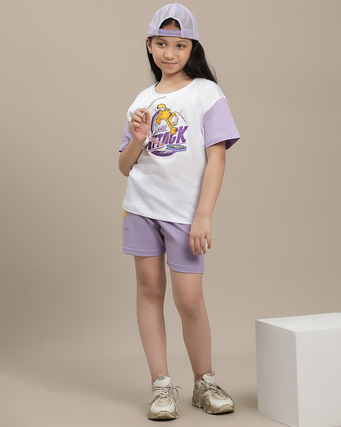 Garfield Regular Fit Shorts For Girls