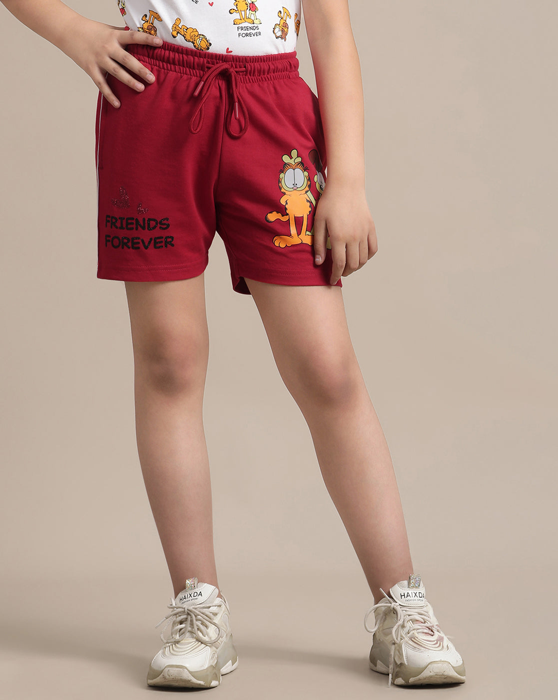 Garfield Regular Fit Shorts For Girls