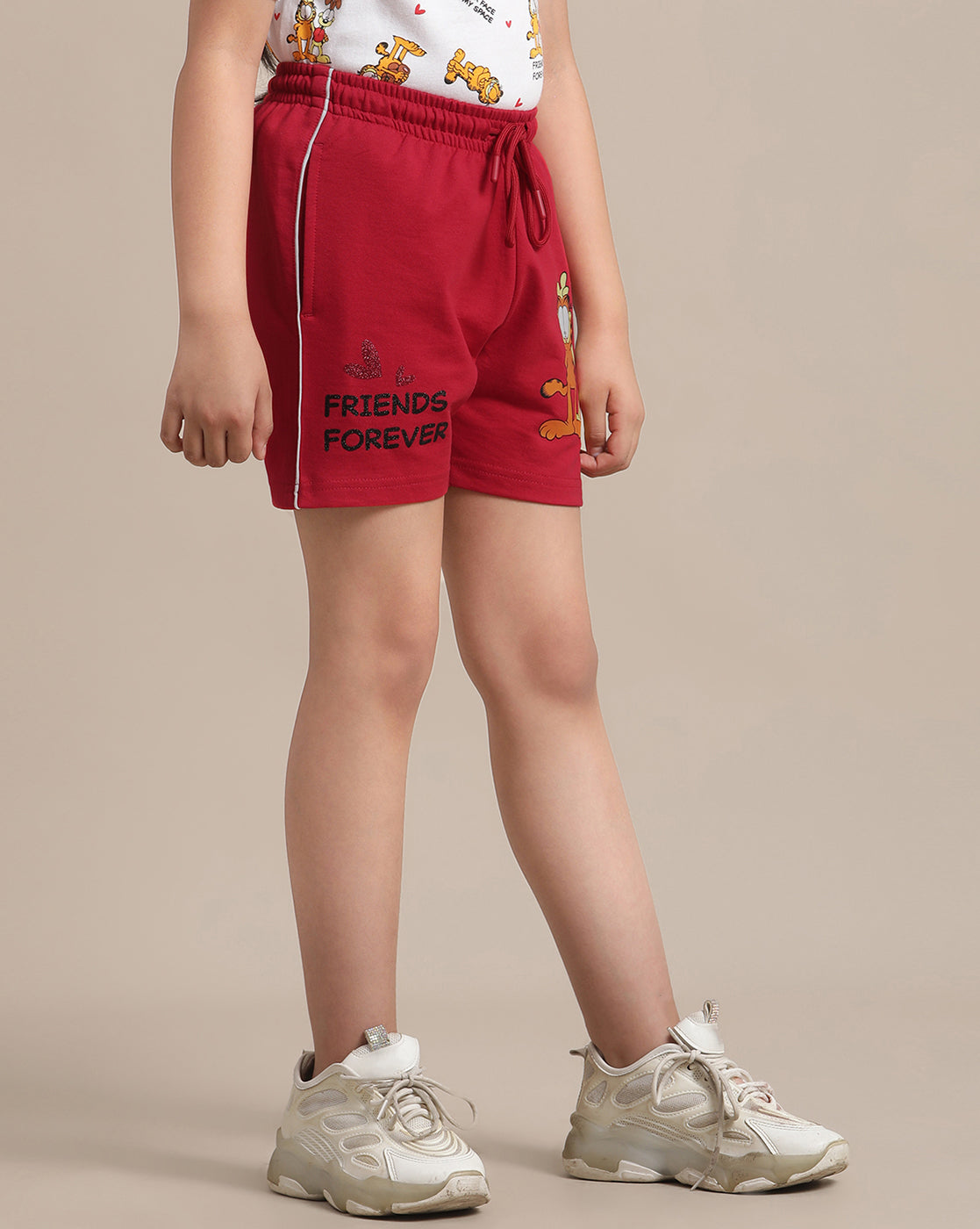 Garfield Regular Fit Shorts For Girls