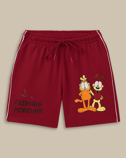 Garfield Regular Fit Shorts For Girls