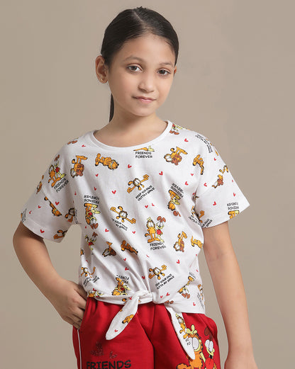 Garfield Boxy Fit Tshirt For Girls