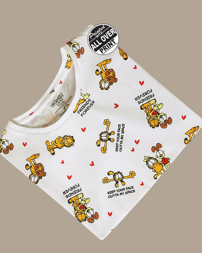 Garfield Boxy Fit Tshirt For Girls