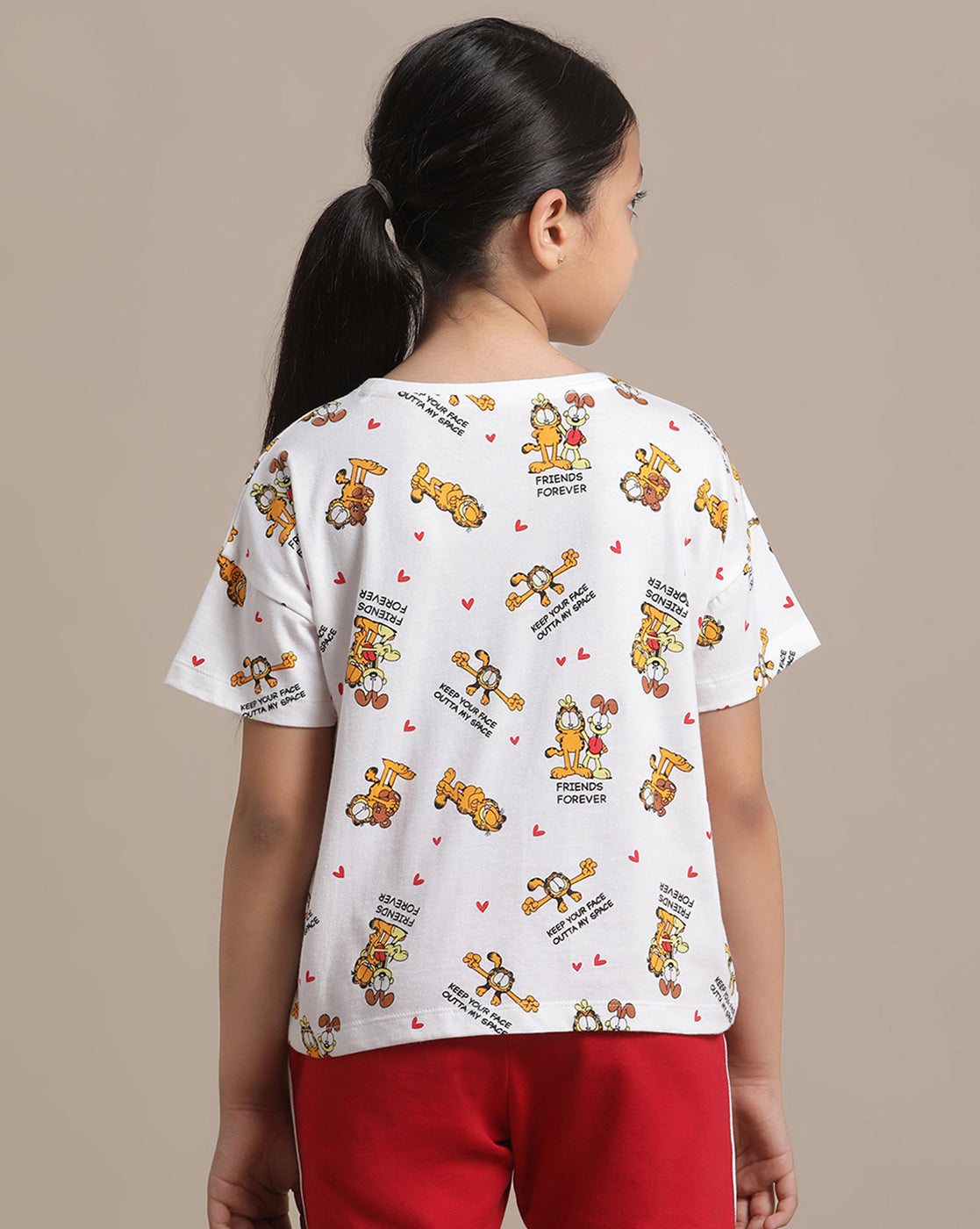 Garfield Boxy Fit Tshirt For Girls