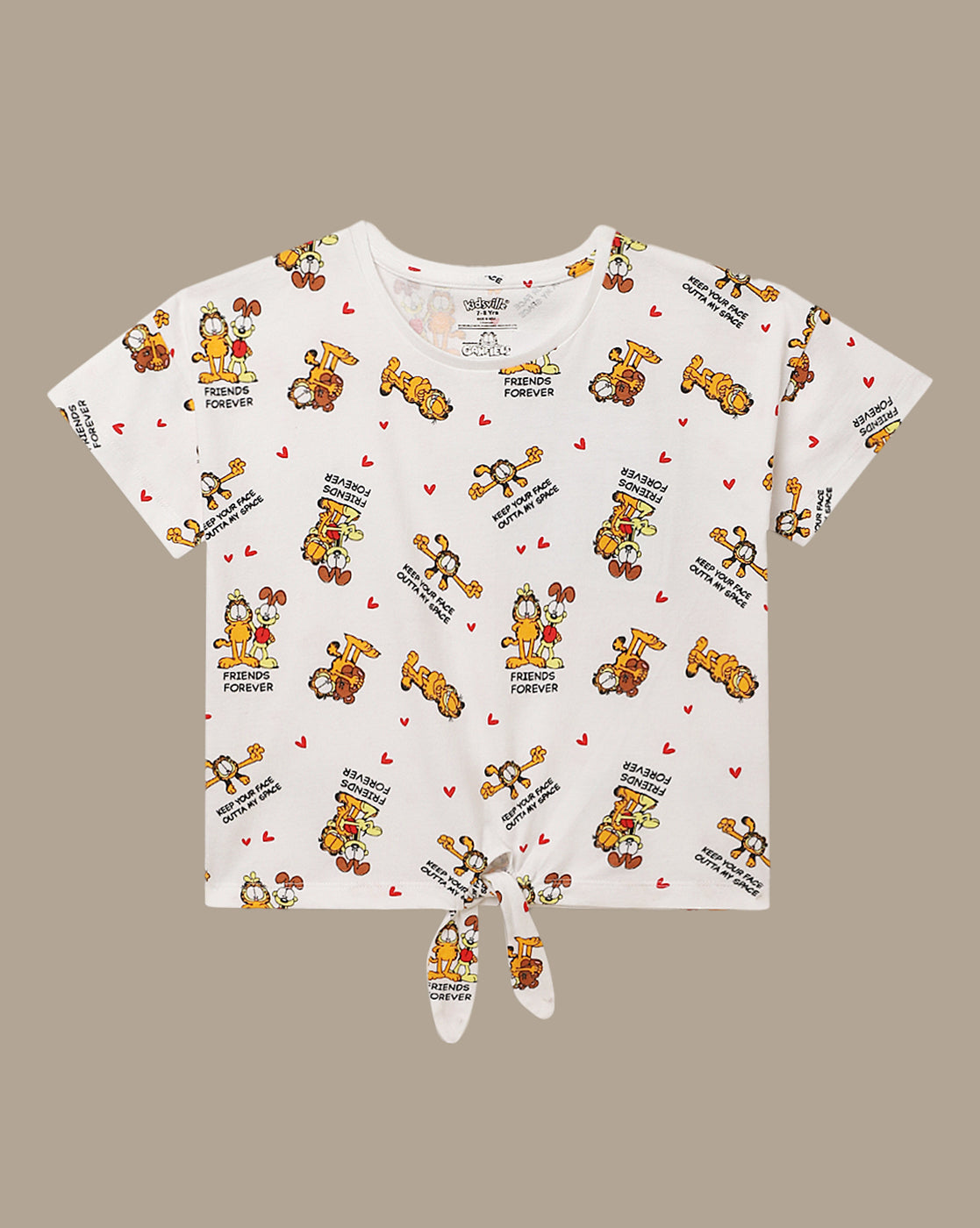 Garfield Boxy Fit Tshirt For Girls