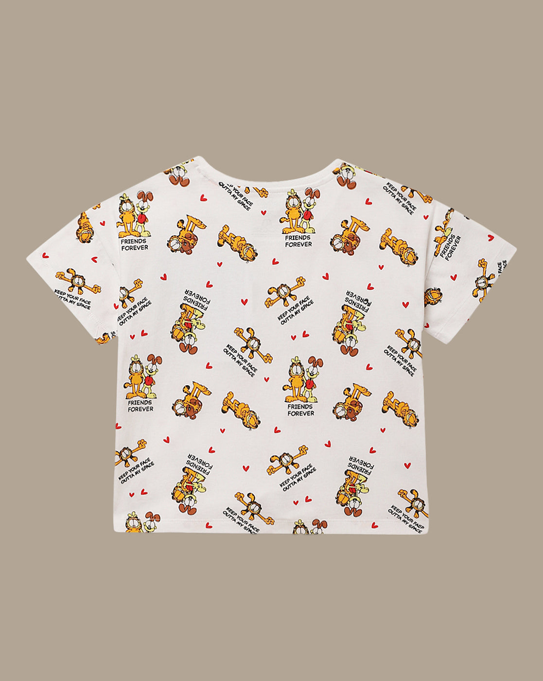 Garfield Boxy Fit Tshirt For Girls