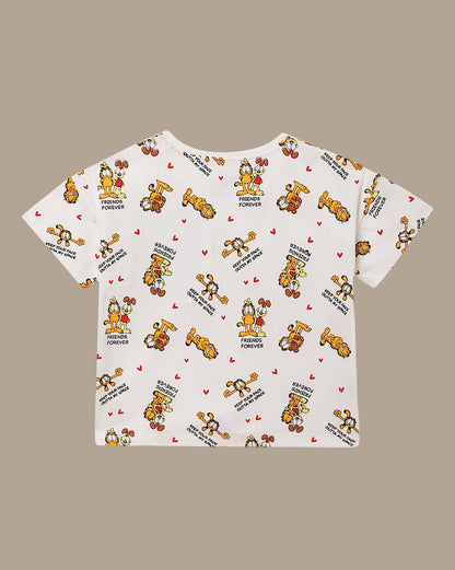 Garfield Boxy Fit Tshirt For Girls