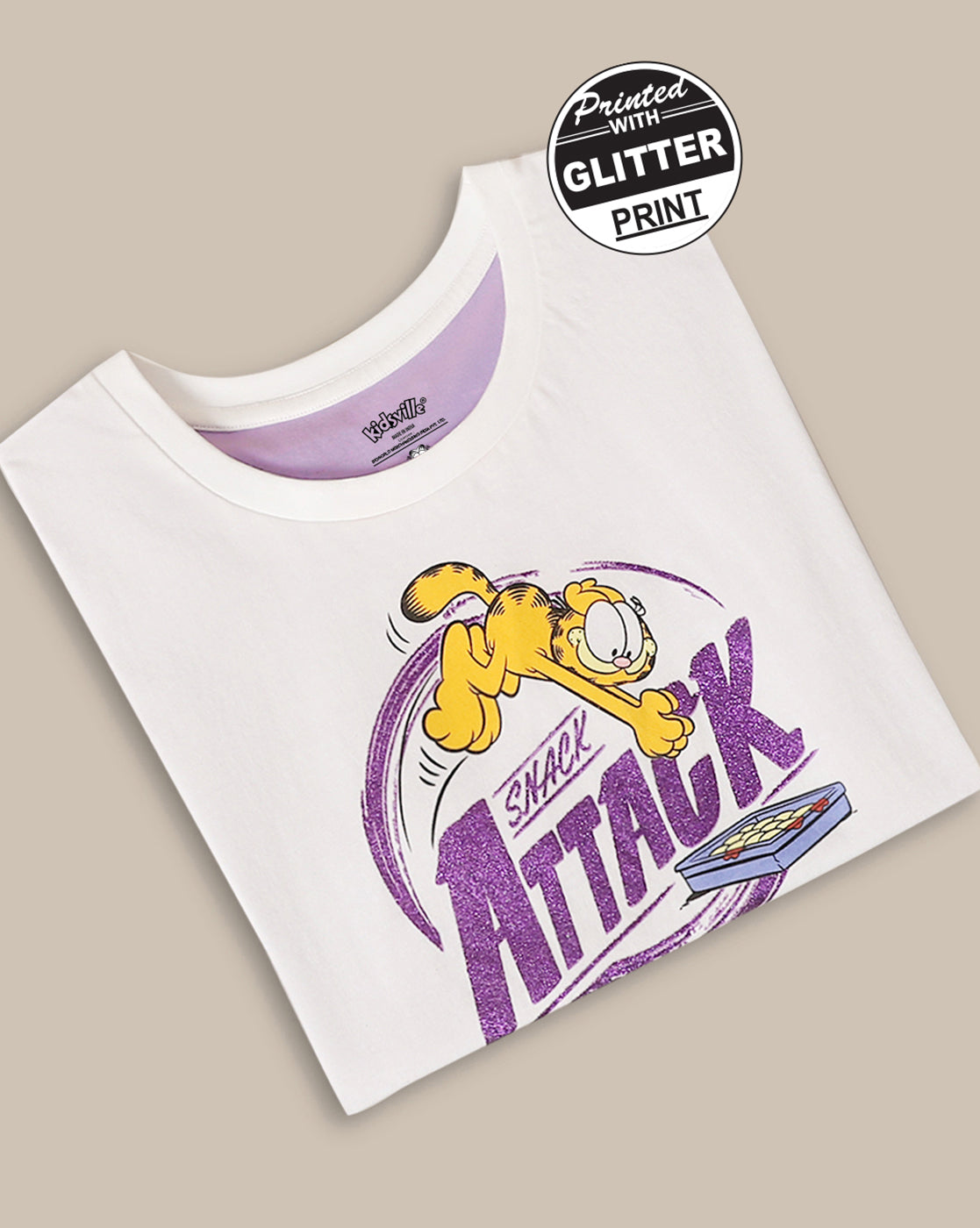 Garfield Relaxed Fit Tshirt For Girls