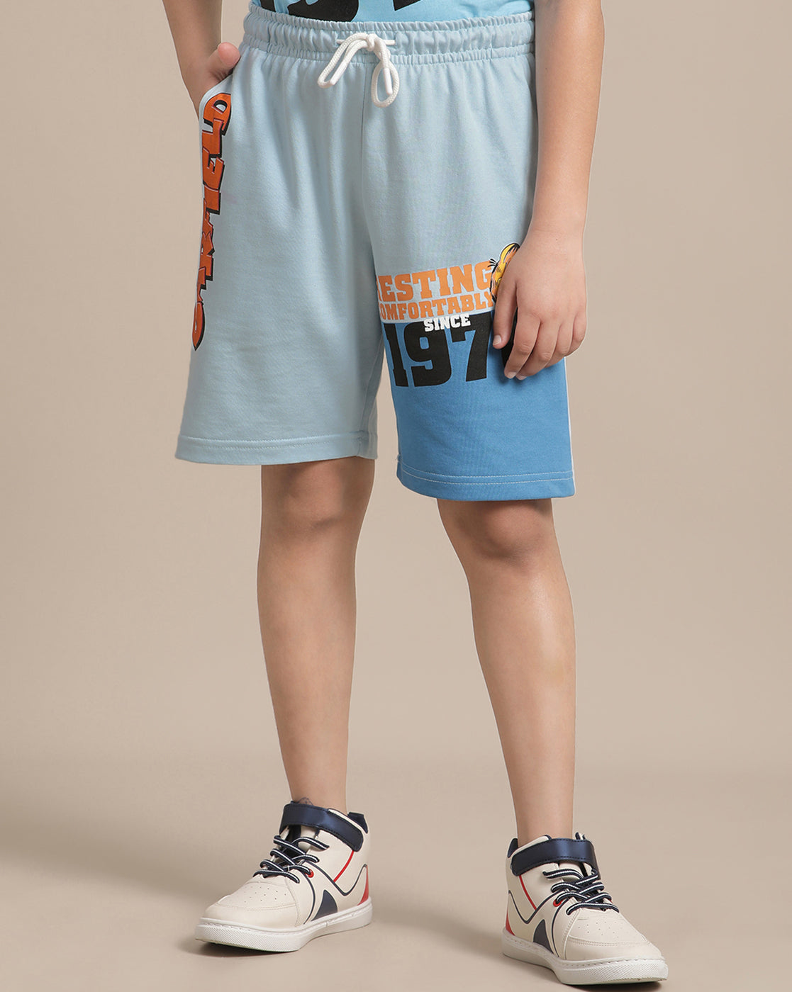 Garfield Regular Fit Shorts For Boys