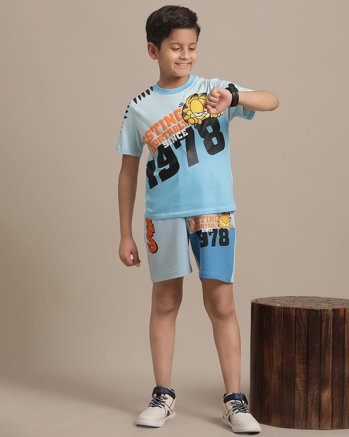 Garfield Regular Fit Shorts For Boys