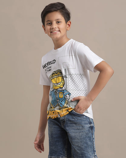 Garfield Regular Fit Tshirt For Boys