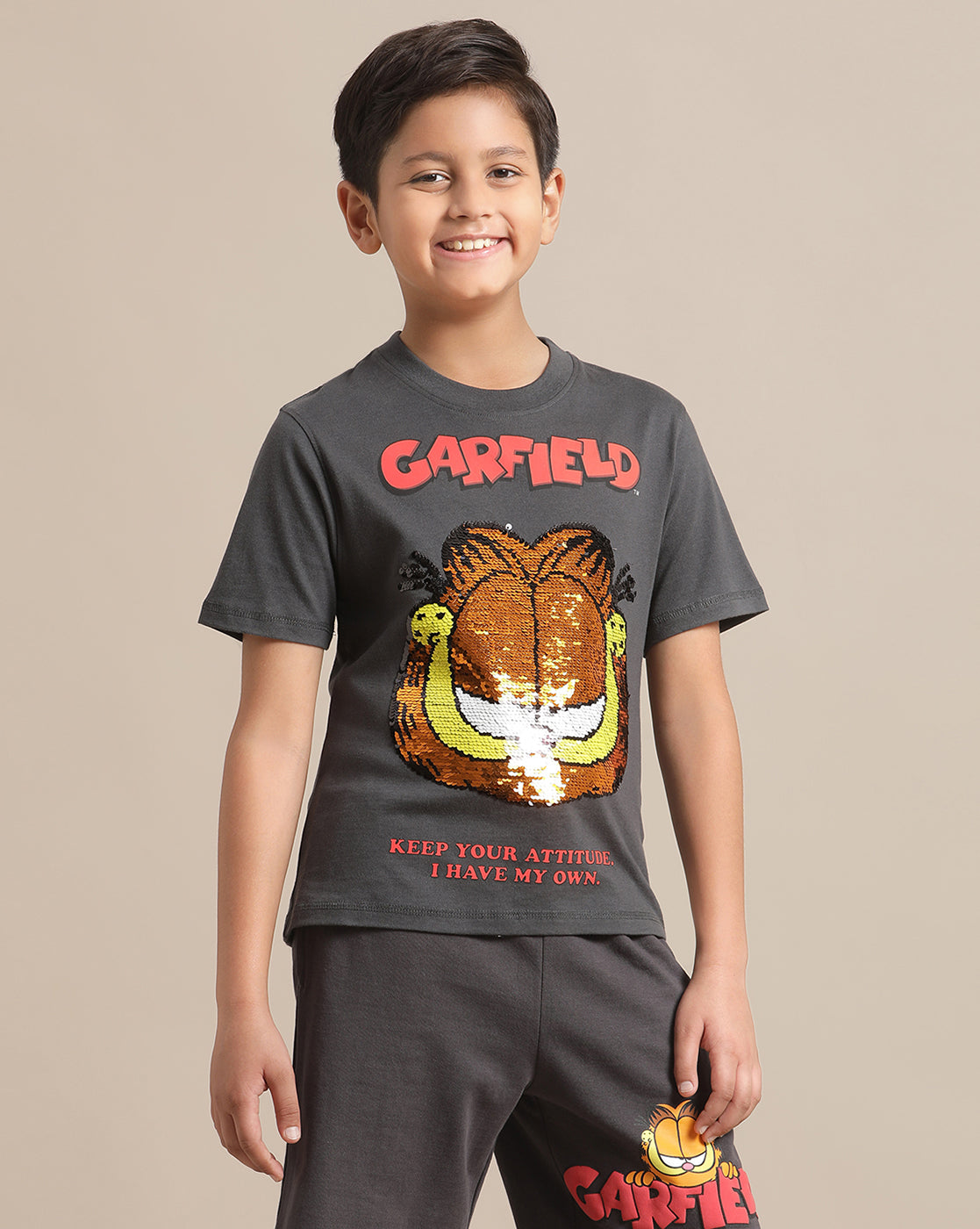 Garfield Regular Fit Tshirt For Boys