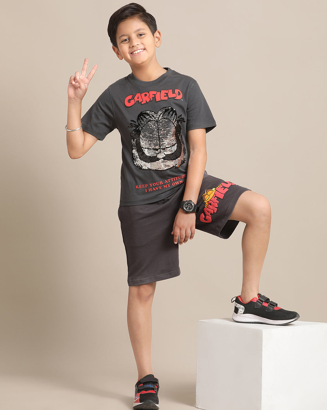 Garfield Regular Fit Tshirt For Boys