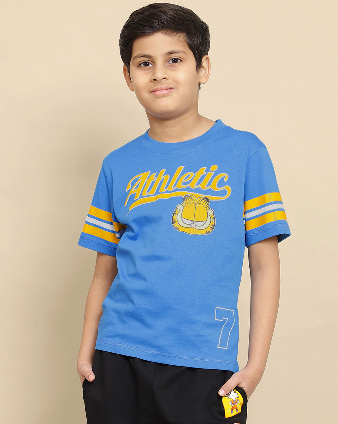 Garfield Printed Regular Fit Tshirt For Boys