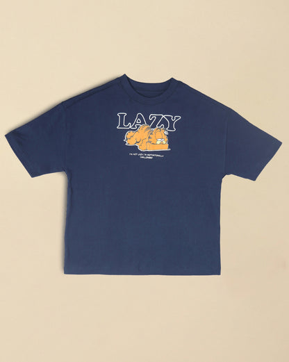 Garfield Printed Oversized Tshirt For Boys