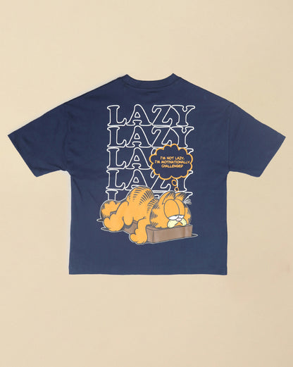 Garfield Printed Oversized Tshirt For Boys