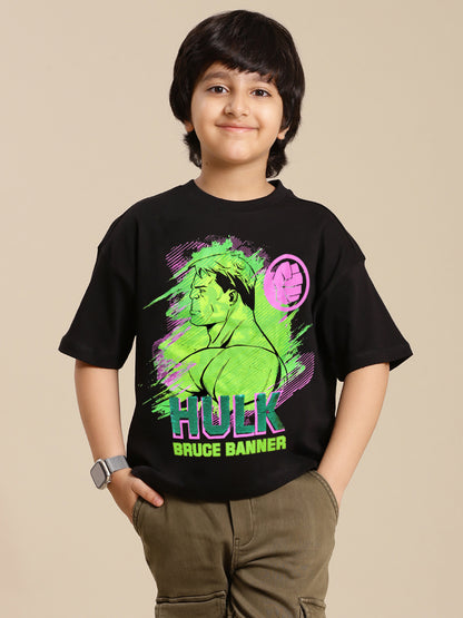 Hulk Printed Oversized Tshirt For Boys