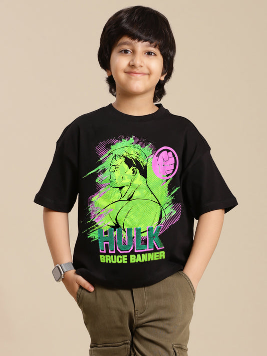 Hulk Printed Oversized Tshirt For Boys