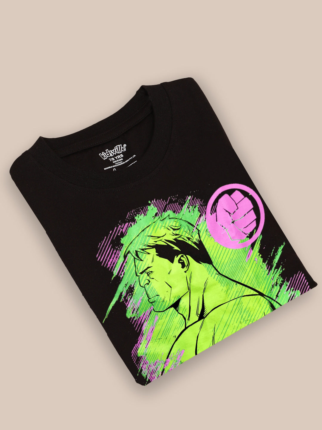 Hulk Printed Oversized Tshirt For Boys