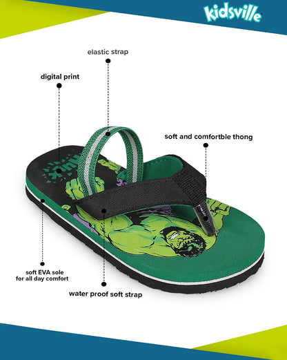 Hulk Flip-Flops For Kids Boys