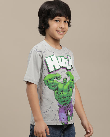 Hulk Printed Regular Fit Tshirt For Boys