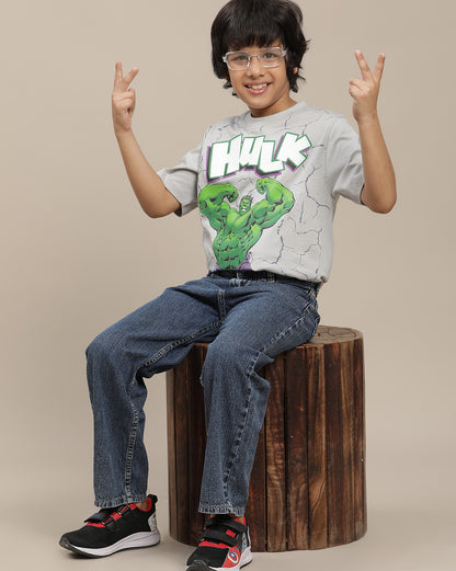 Hulk Printed Regular Fit Tshirt For Boys