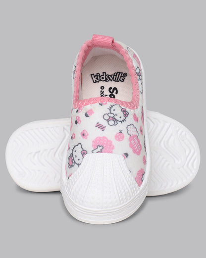 Kids Girls Hello Kitty Printed Pink Shoes