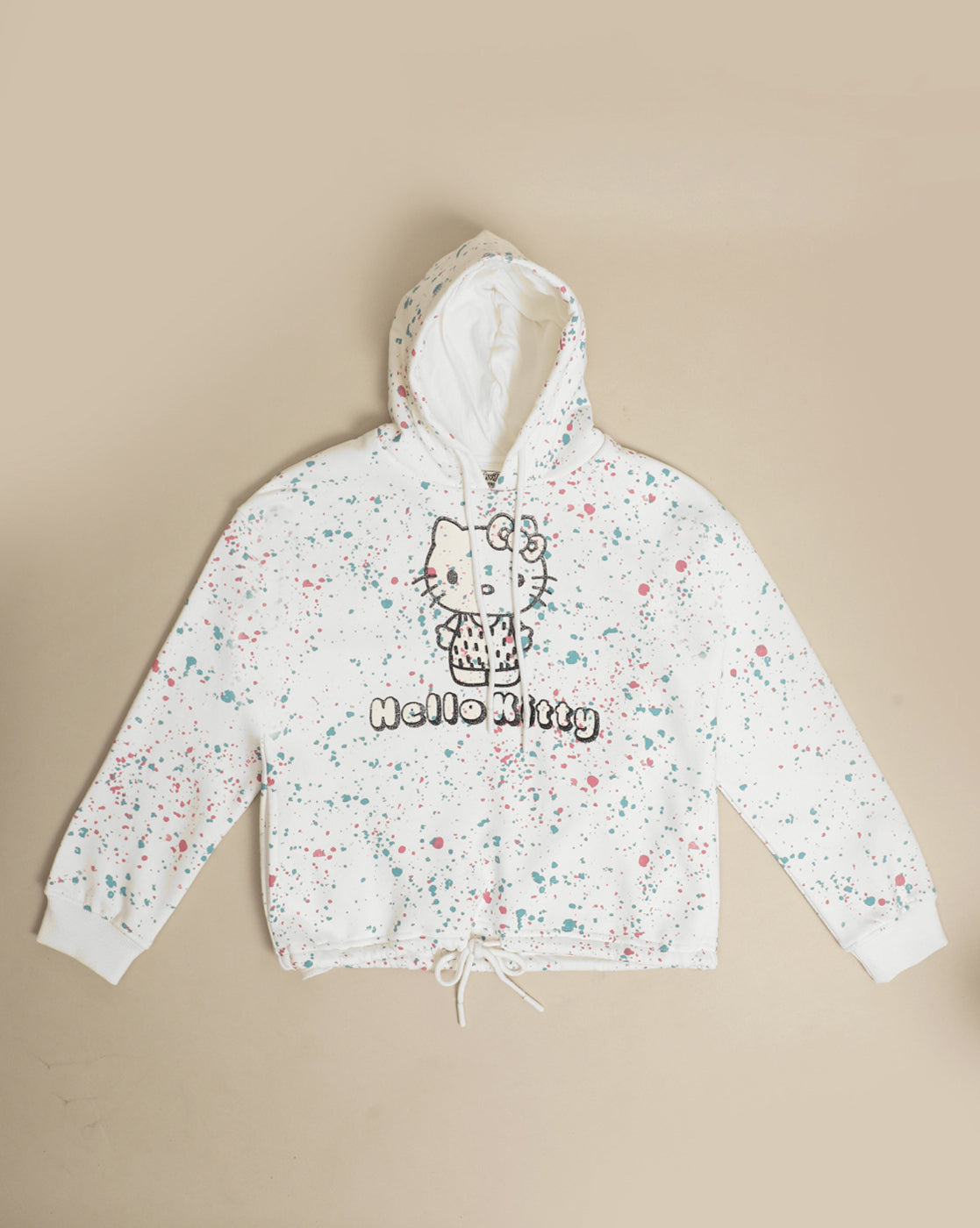 Hello Kitty Printed Oversized Hoodie For Kids Girls