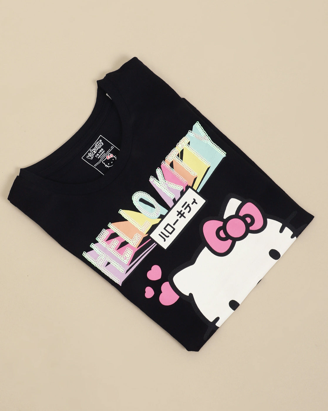 Hello Kitty Printed Regular Fit Tshirt For Girls