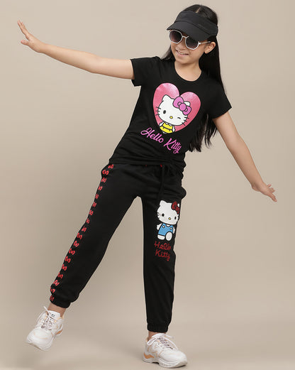 Hello Kitty Regular Fit Jogger For Girls