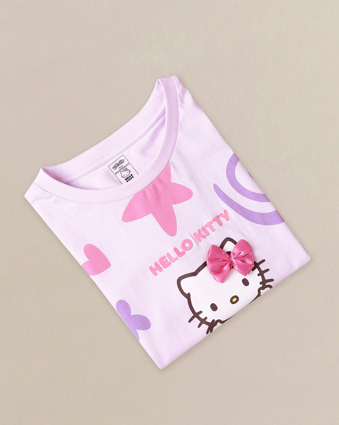 Hello Kitty Printed Relaxed Fit Tshirt For Girls