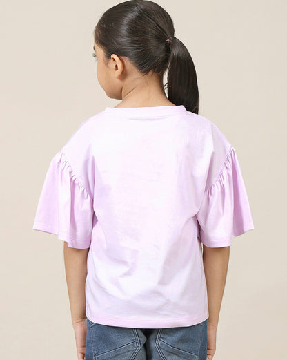 Hello Kitty Printed Relaxed Fit Tshirt For Girls