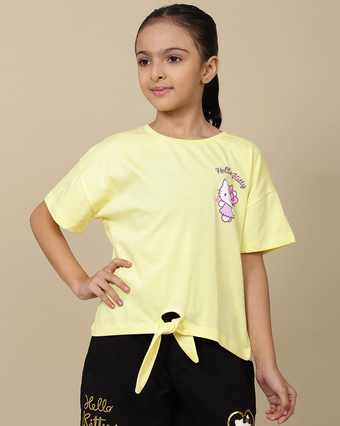 Hello Kitty Printed oversized Fit Tshirt For Girls