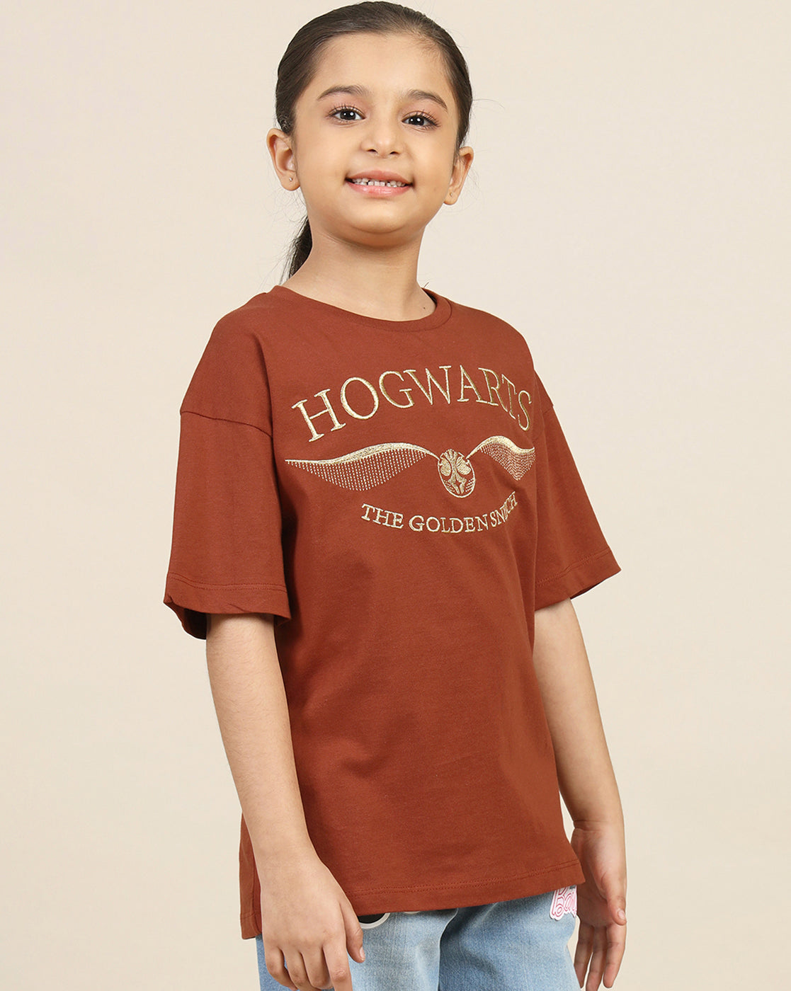 Harry Potter Printed Relaxed Fit Tshirt For Girls