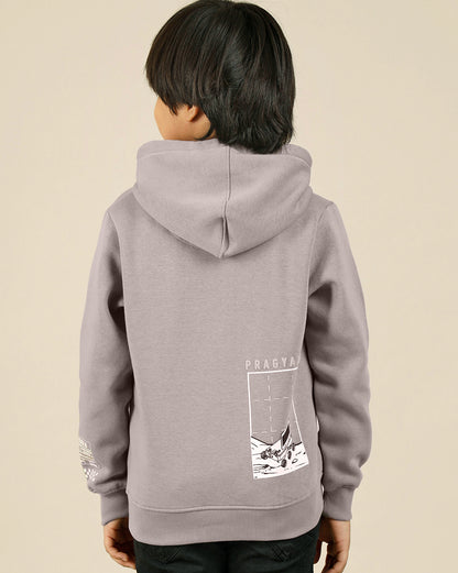 Isro Printed Regular Fit Hoodie For Boys