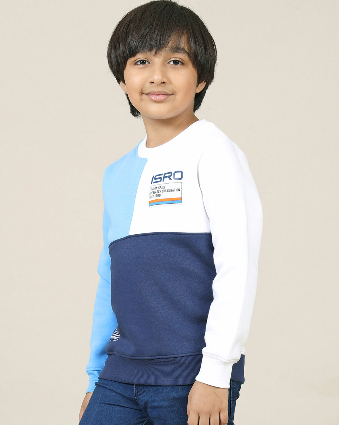 Isro Printed Regular Fit Sweatshirt For Boys