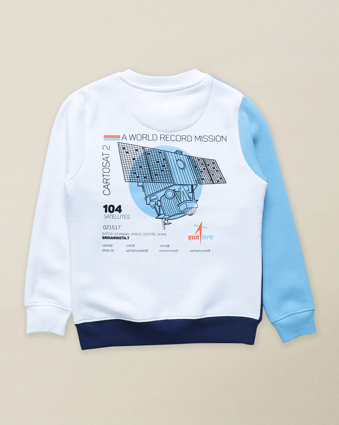 Isro Printed Regular Fit Sweatshirt For Boys