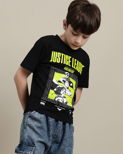 Justice League Regular Fit Tshirt For Boys