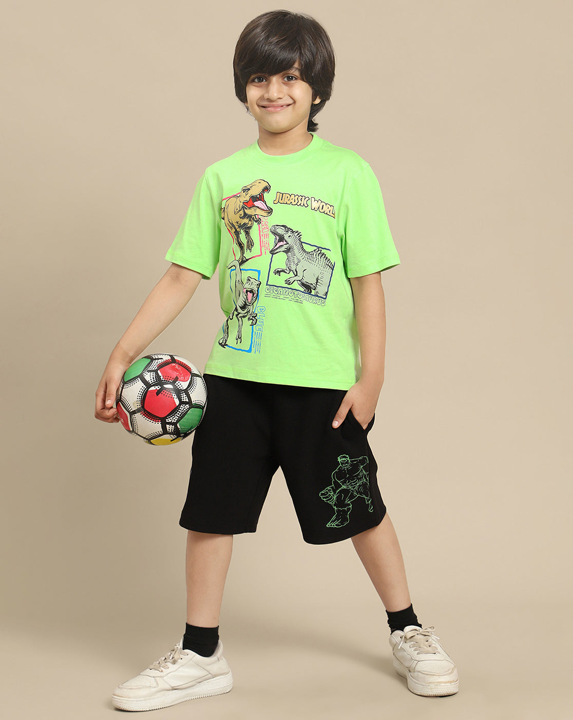 Jurassic World Printed Regular Fit Tshirt For Boys