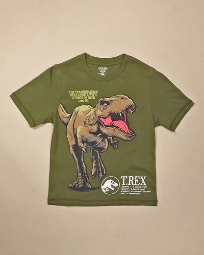 Jurassic World Printed Regular Fit Tshirt For Boys