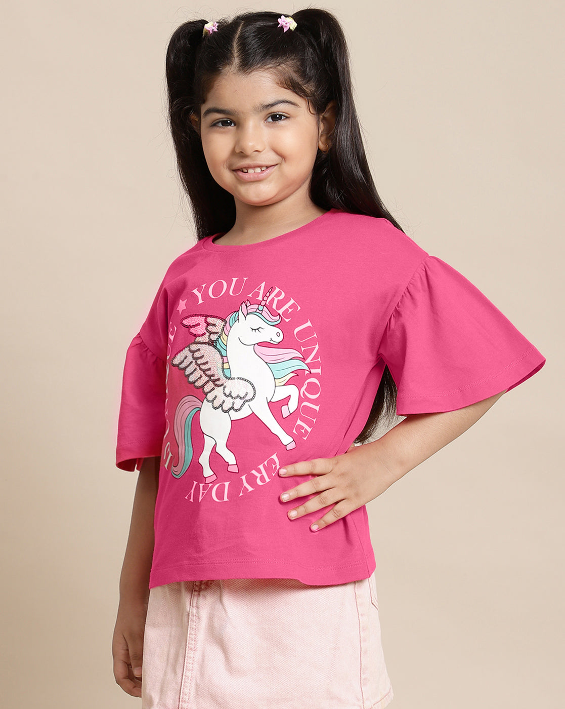 Unicorn Printed Tshirt For Girls