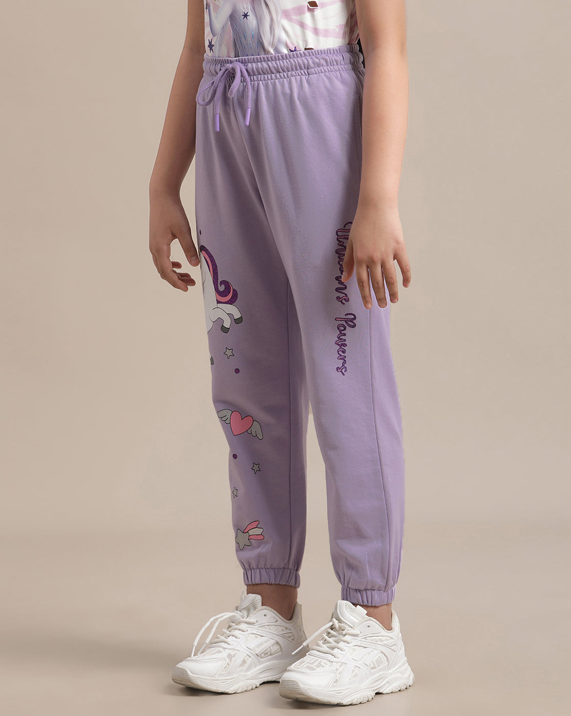 Unicorn Regular Fit Jogger For Girls