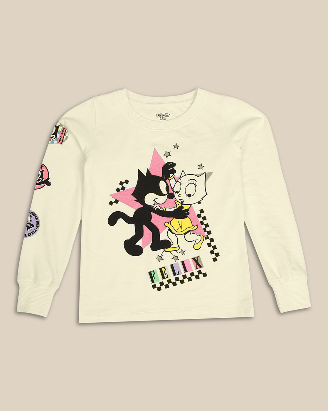 Felix The Cat Printed Relaxed Fit Tshirt For Girls