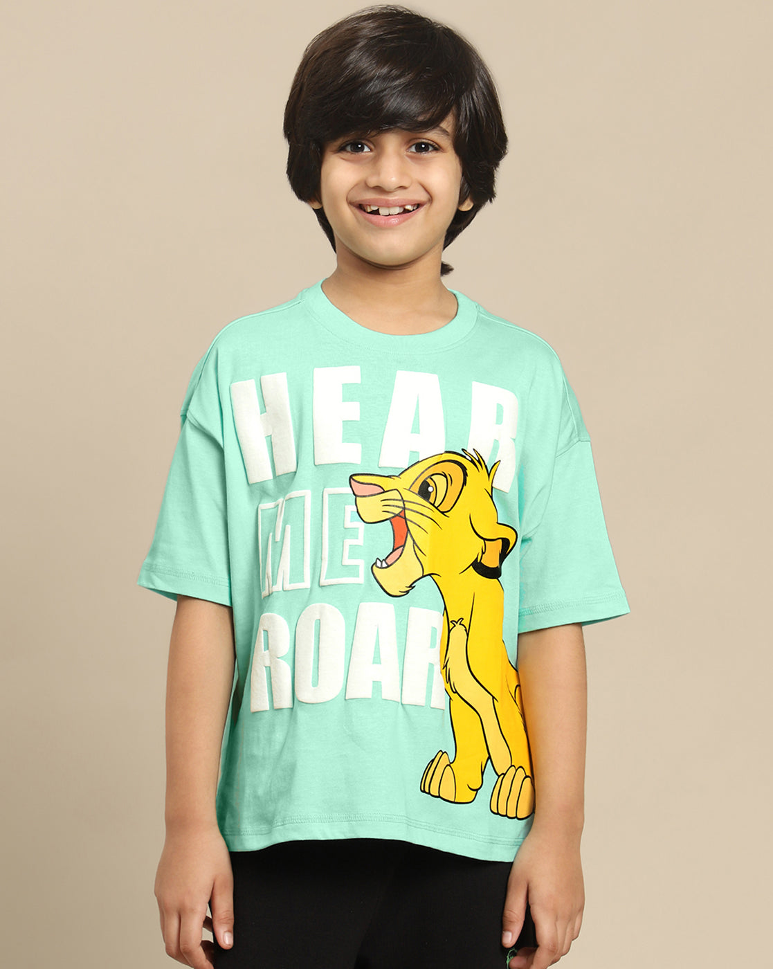 Lion King Printed Oversize Tshirt For Boys