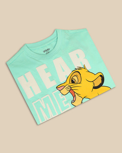 Lion King Printed Oversize Tshirt For Boys