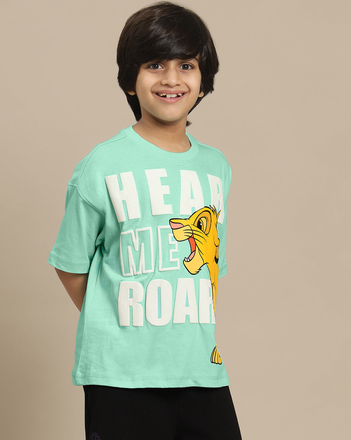 Lion King Printed Oversize Tshirt For Boys