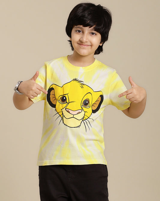 Lion King Printed Regular Fit Tshirt For Boys