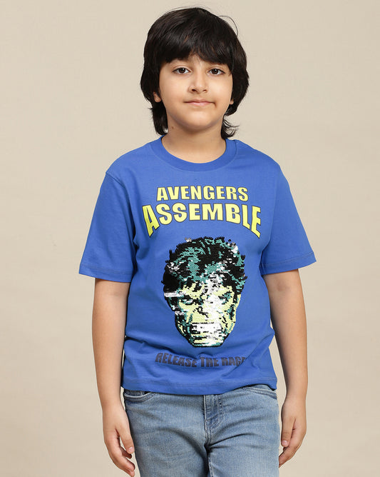 Marvel Comics Printed Regular Fit Tshirt For Boys